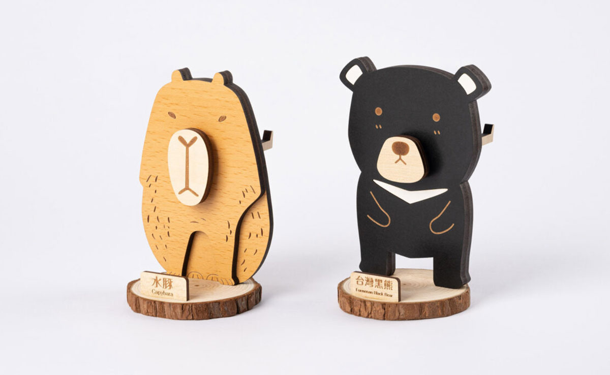 水豚君、臺灣黑熊多功能置物架